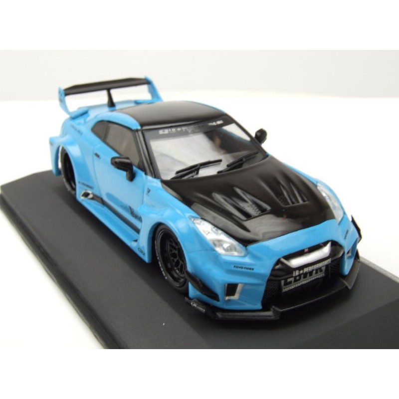 Nissan GTR35 Liberty Walk Silhouette '19 (Blauw) - 1:43 - Solido