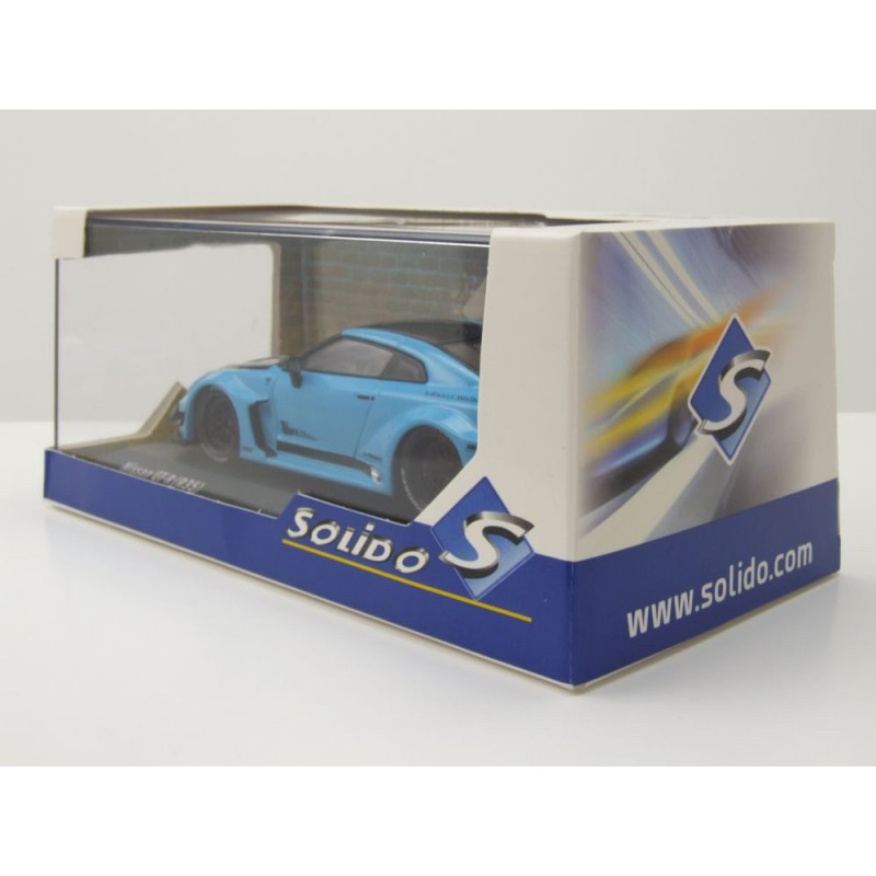 Nissan GTR35 Liberty Walk Silhouette '19 (Blauw) - 1:43 - Solido