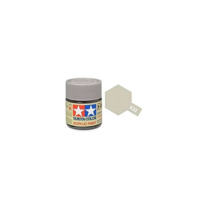 Tamiya, Acrylic Paint Titanium Zilver X-32, 23ml