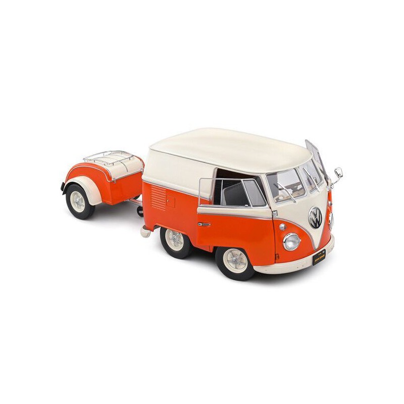 VW T1 Kool Kombi + Aanhanger - 1:18 - Solido