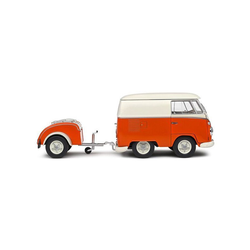 VW T1 Kool Kombi + Aanhanger - 1:18 - Solido
