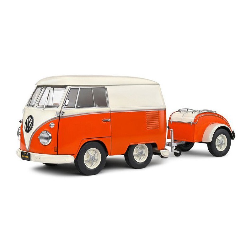VW T1 Kool Kombi + Aanhanger - 1:18 - Solido