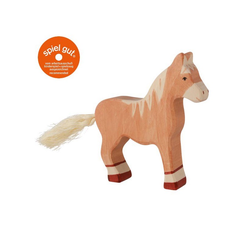 Holztiger - Paard, staand, lichtbruin