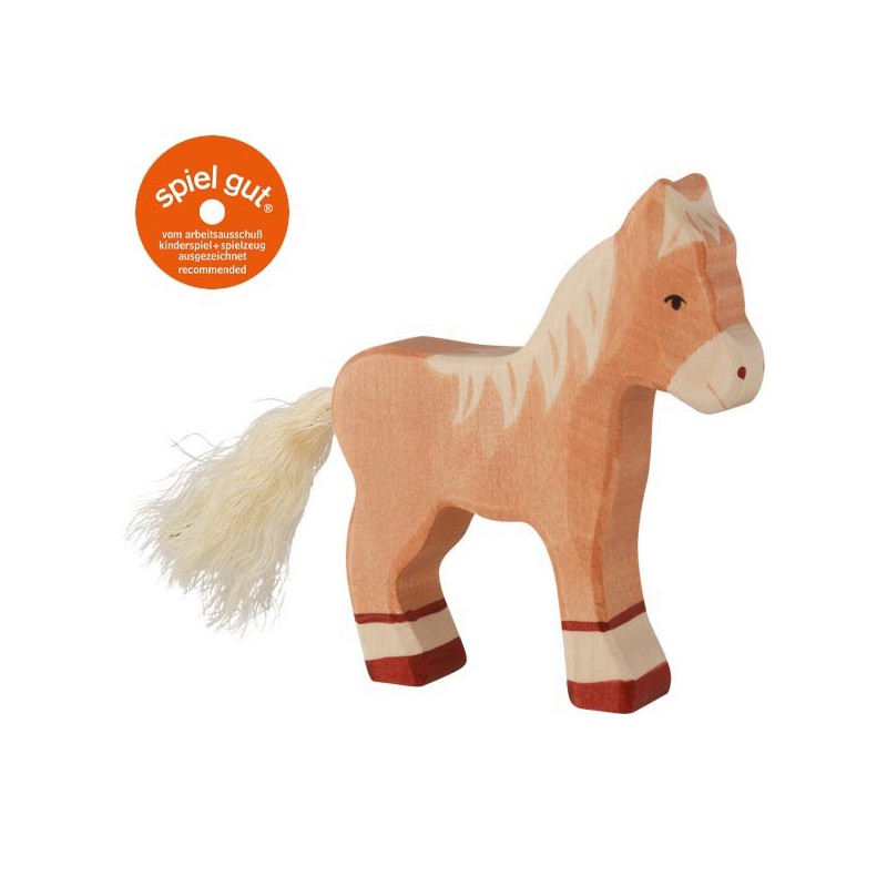 Holztiger - Veulen, staand, lichtbruin