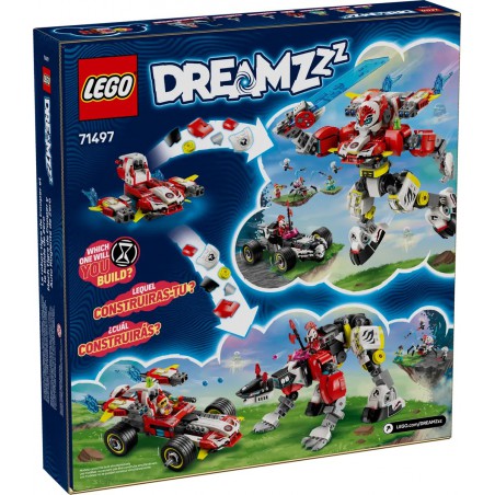 Lego Dreamzzz - 71497 Coopers tijgermecha en Zero's hot rod auto