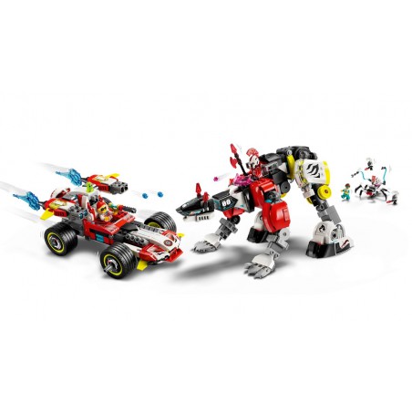 Lego Dreamzzz - 71497 Coopers tijgermecha en Zero's hot rod auto