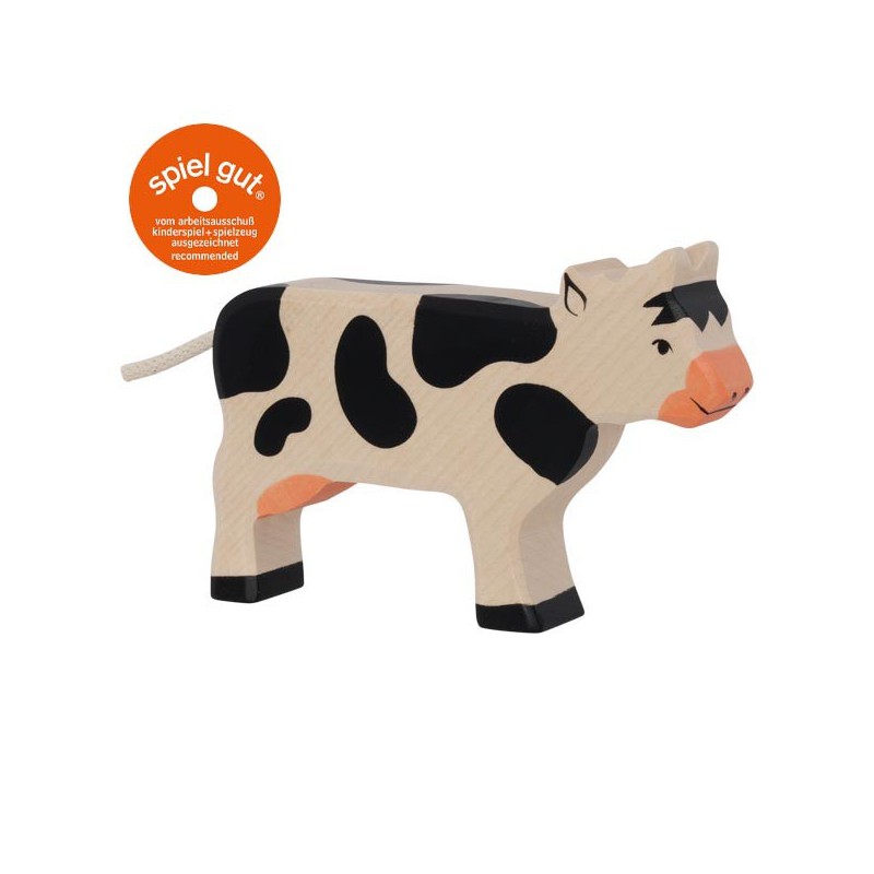 Holztiger - Koe, staand, zwart