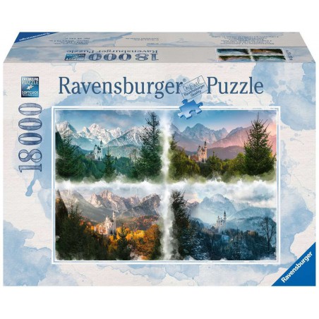 Kasteel in 4 seizoenen, 18000stukjes Ravensburger