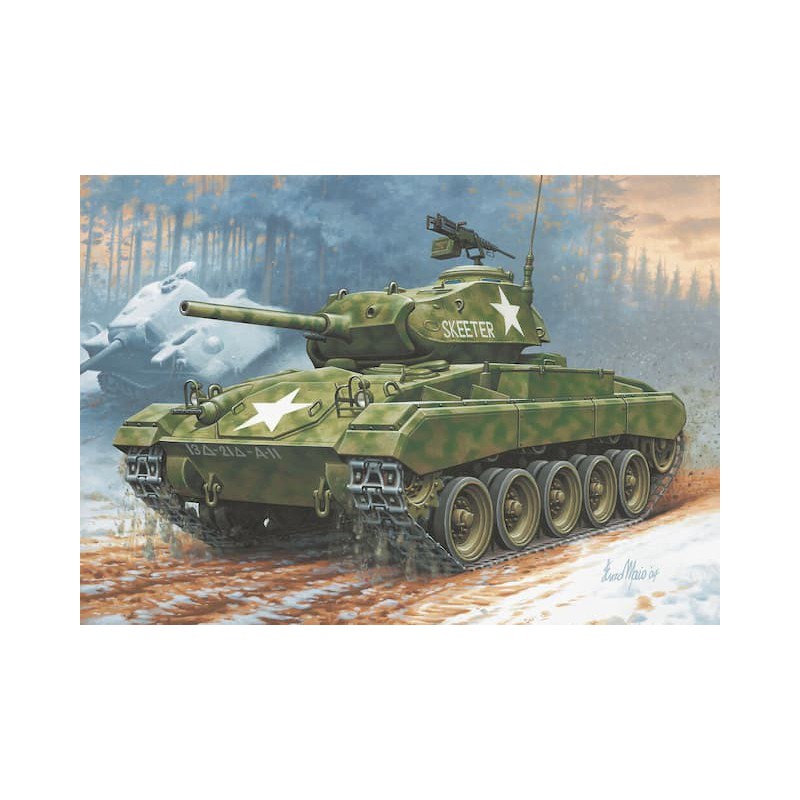 Modelset, M24 Chaffee 1:76, Revell