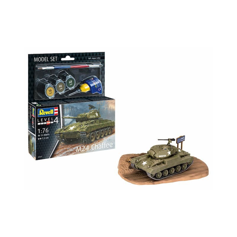 Modelset, M24 Chaffee 1:76, Revell