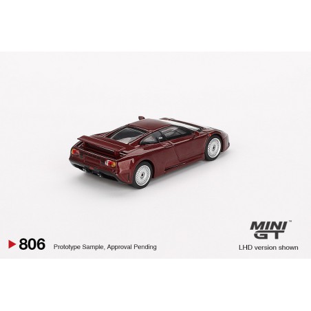 Bugatti EB110 GT '95 (metaal rood) 1:64, Mini GT (806)