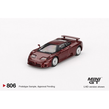 Bugatti EB110 GT '95 (metaal rood) 1:64, Mini GT (806)