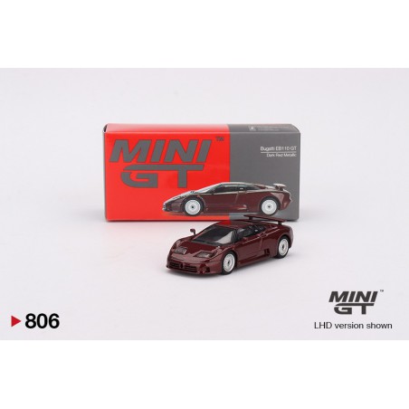 Bugatti EB110 GT '95 (metaal rood) 1:64, Mini GT (806)