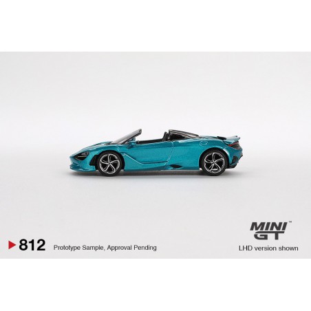 Mclaren 750 Spider (Belize blauw) 1:64, Mini GT (812)