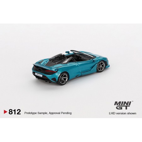 Mclaren 750 Spider (Belize blauw) 1:64, Mini GT (812)