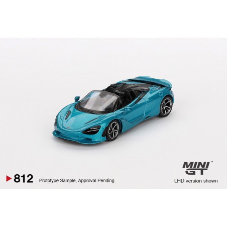 Mclaren 750 Spider (Belize blauw) 1:64, Mini GT (812)