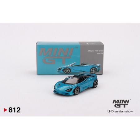 Mclaren 750 Spider (Belize blauw) 1:64, Mini GT (812)