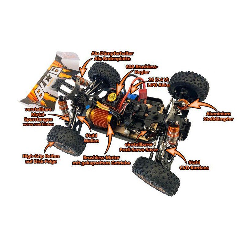 BL06-Brushless 1:14 RTR Buggy-RTR, DF Models