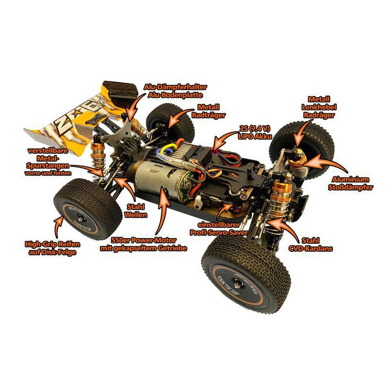 Z06-Evolution V2 1:14 RTR Buggy, DF Models