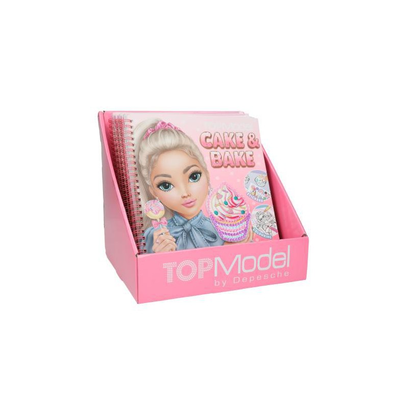 TOPModel, Cake & Bake kleurboek met pailletten 13386