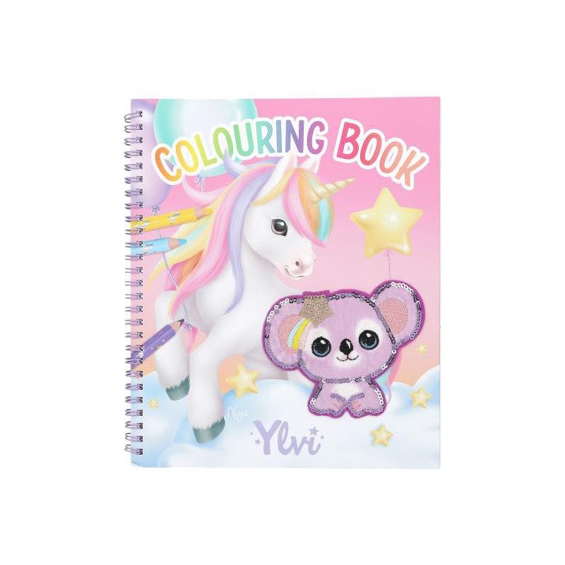 Ylvi, Kleurboek met eenhoorn pailletten 13587