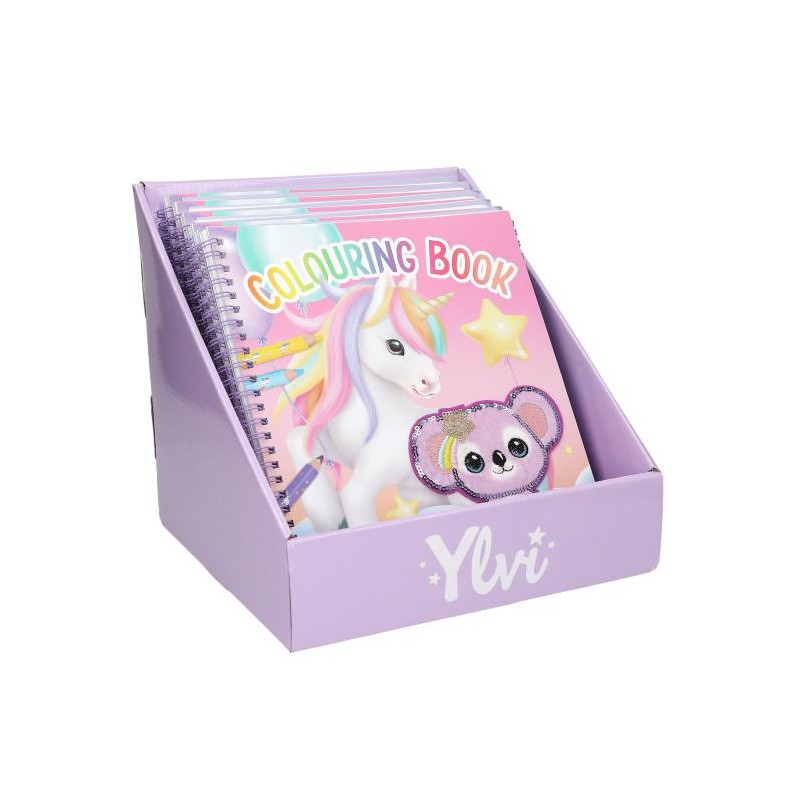 Ylvi, Kleurboek met eenhoorn pailletten 13587