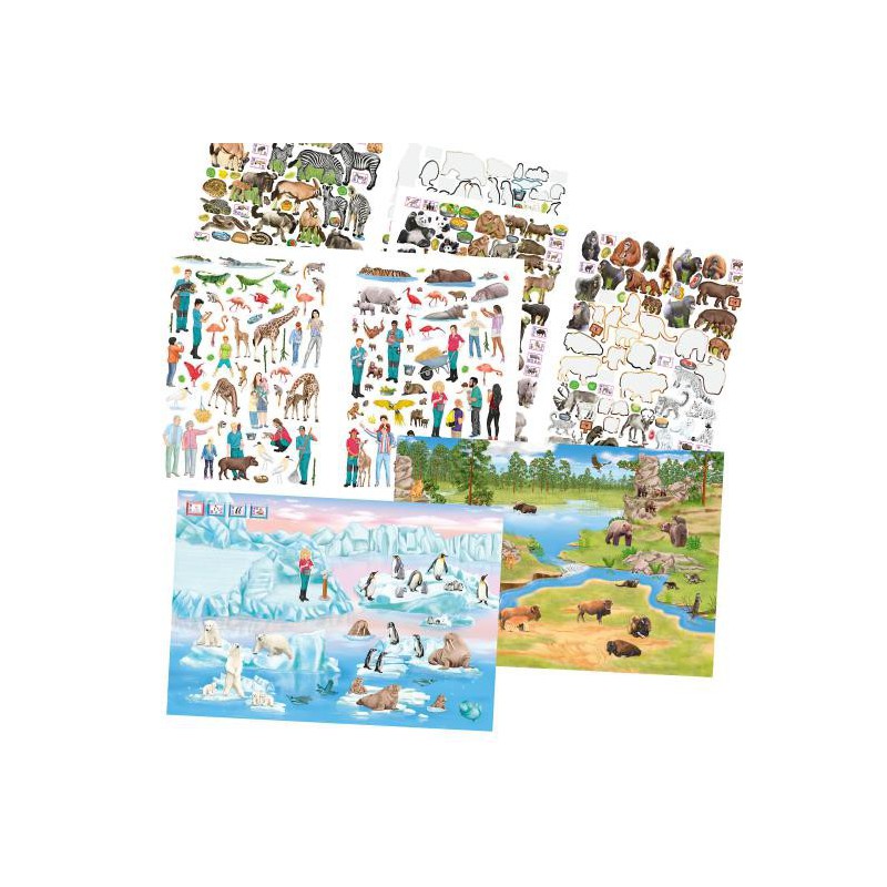Create your, ZOO stickerboek 13607