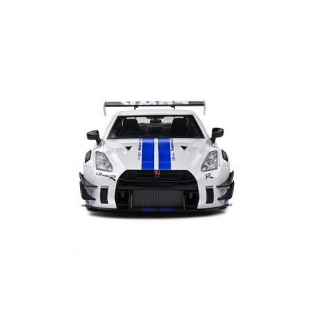 Nissan GT-R (R35) W/ Liberty Walk Body Kit 2.0 '24 (Zilver) - 1:18 - Solido