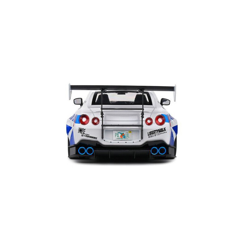 Nissan GT-R (R35) W/ Liberty Walk Body Kit 2.0 '24 (Zilver) - 1:18 - Solido