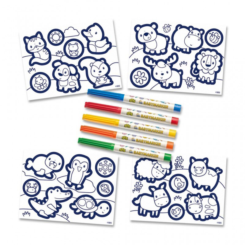 SES - My first, stickers kleuren