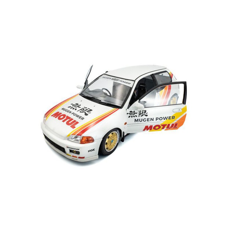 Honda Civic (EG6) Solido Works Mugen Racing '92 (Wit) - 1:18 - Solido