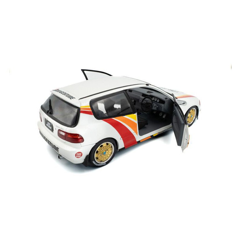 Honda Civic (EG6) Solido Works Mugen Racing '92 (Wit) - 1:18 - Solido