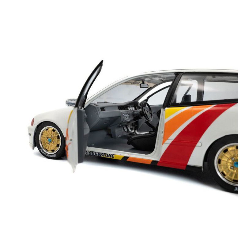 Honda Civic (EG6) Solido Works Mugen Racing '92 (Wit) - 1:18 - Solido