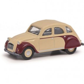 Citroën 2CV Beige/Bordeaux 1:87, Schuco