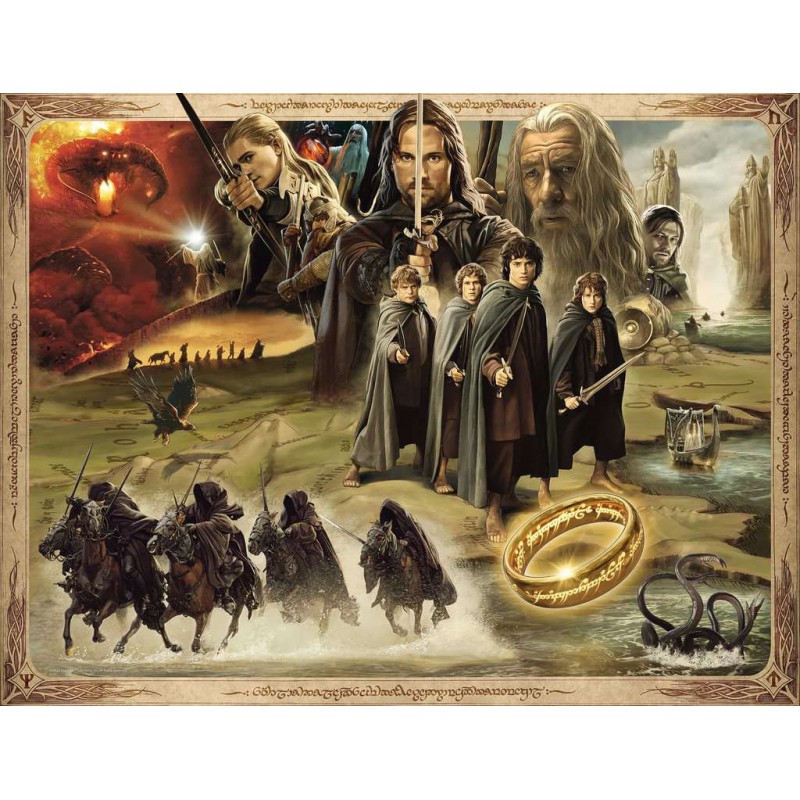 Lord of the Rings, Fellowship Of The Ring, ravensburger 2000stukjes