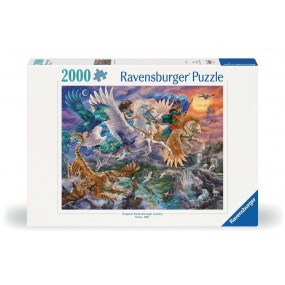 Door de lucht op een Pegasus, 2000 stukjes Ravensburger