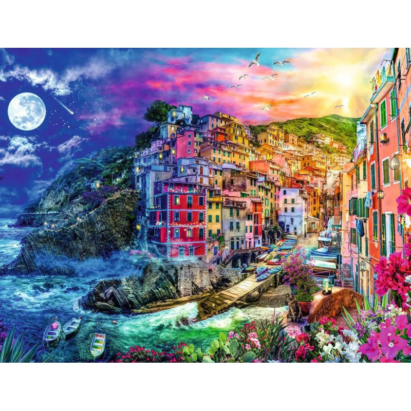 Kleurrijk Cinque Terre, ravensburger 2000stukjes