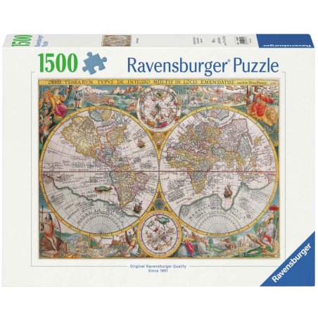 Wereldkaart 1594, 1500 stukjes ravensburger