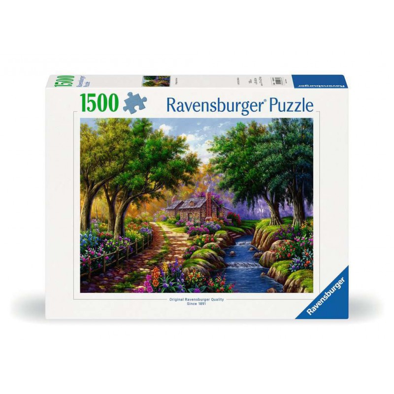 Cottage bij de rivier, 1500 stukjes Ravensburger