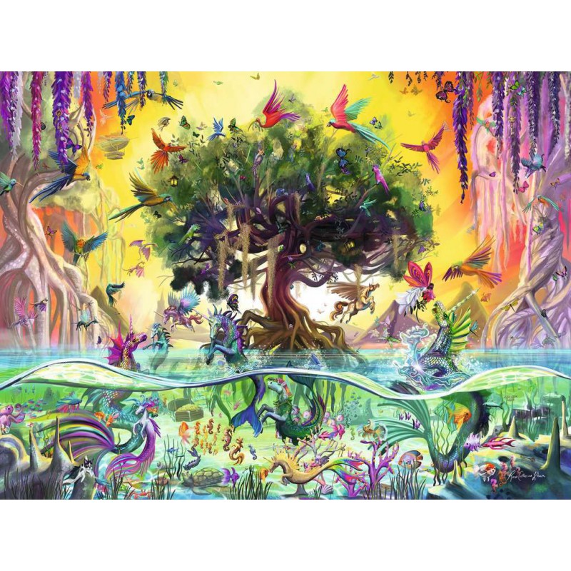 Eenhoorn aan zee en vrienden, ravensburger  1500stukjes