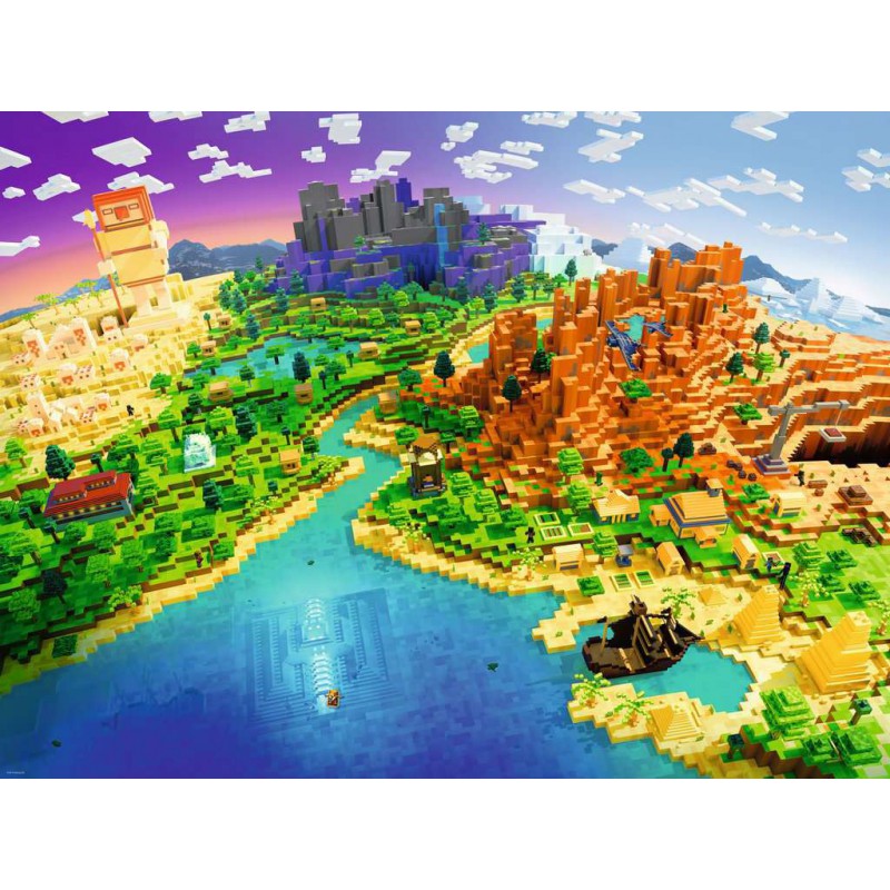 World of Minecraft, ravensburger  1500stukjes