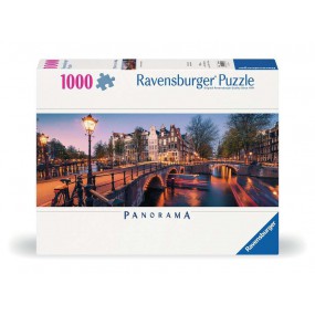 Avond in Amsterdam Panorama 1000 stukjes Ravensburger