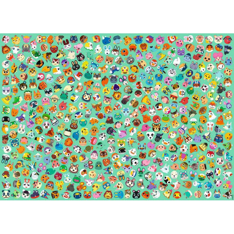 1000stukjes Ravensburger Animal crossing challenge