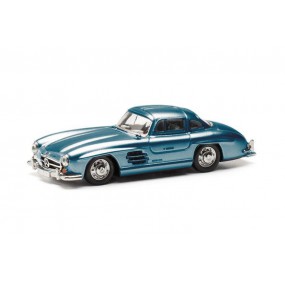 Mercedes-Benz 300 SL (metaal blauw) 1:87, Herpa