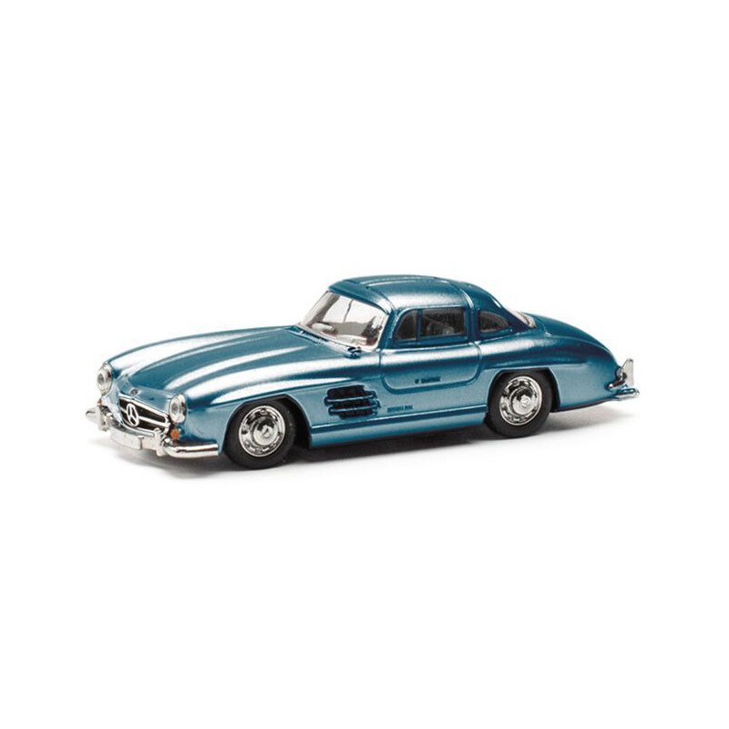 Mercedes-Benz 300 SL (metaal blauw) 1:87, Herpa