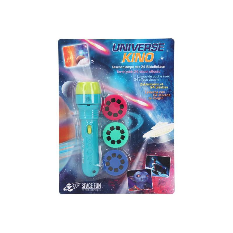 Monster Cars, Zaklamp met plaatjes SPACE FUN 5668