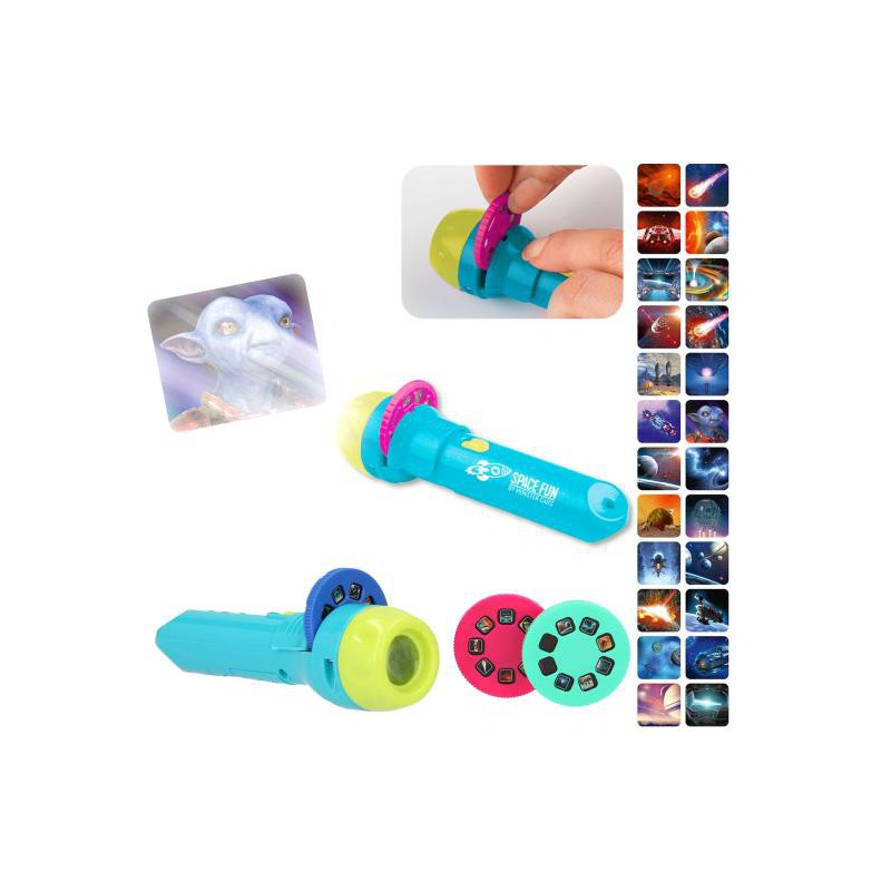 Monster Cars, Zaklamp met plaatjes SPACE FUN 5668