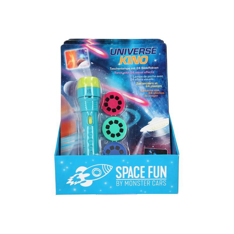 Monster Cars, Zaklamp met plaatjes SPACE FUN 5668