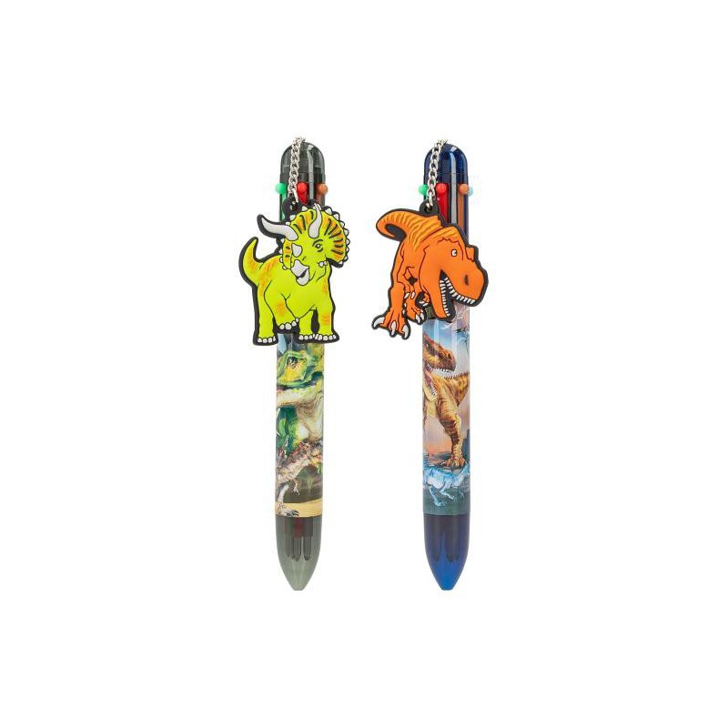 Dino World, Gelpen met 6 kleuren 12862