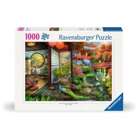 Theehuis in Japanse tuin,  1000 stukjes Ravensburger